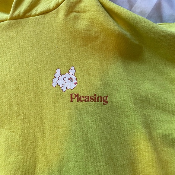 Harry Styles Pleasing Limited Edition Coachella Hoodie Yellow Size Medium - Picture 3 of 4